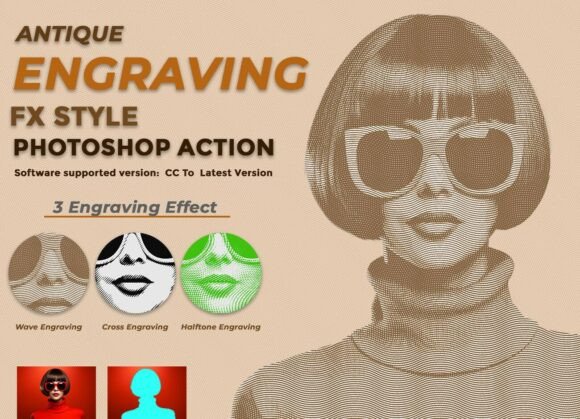 Download Antique Engraving FX Style Photoshop - Premium Resources
